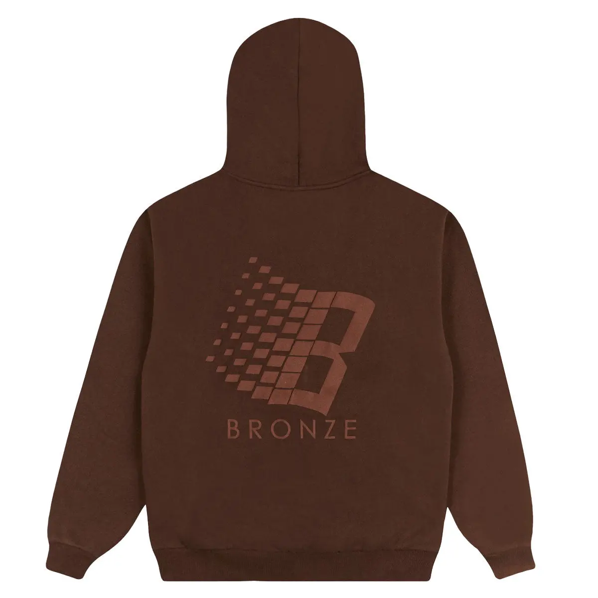 Bronze 56K B Logo Puff Print Hoodie - Brown 1