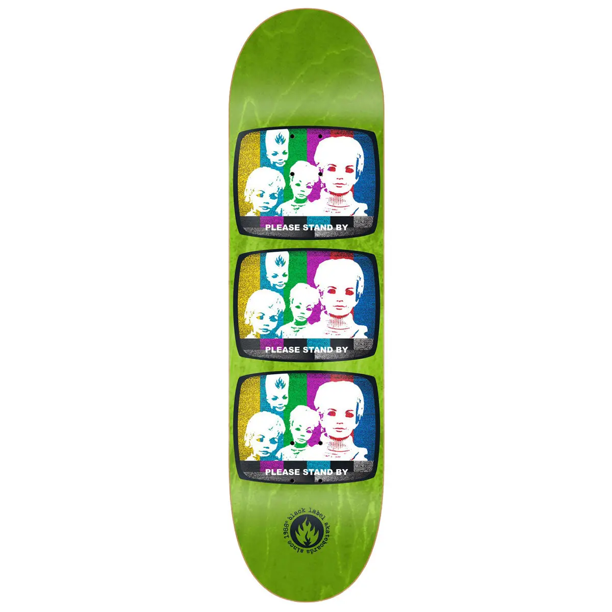 Black Label Stand By Skateboard Deck - 8.75" 1