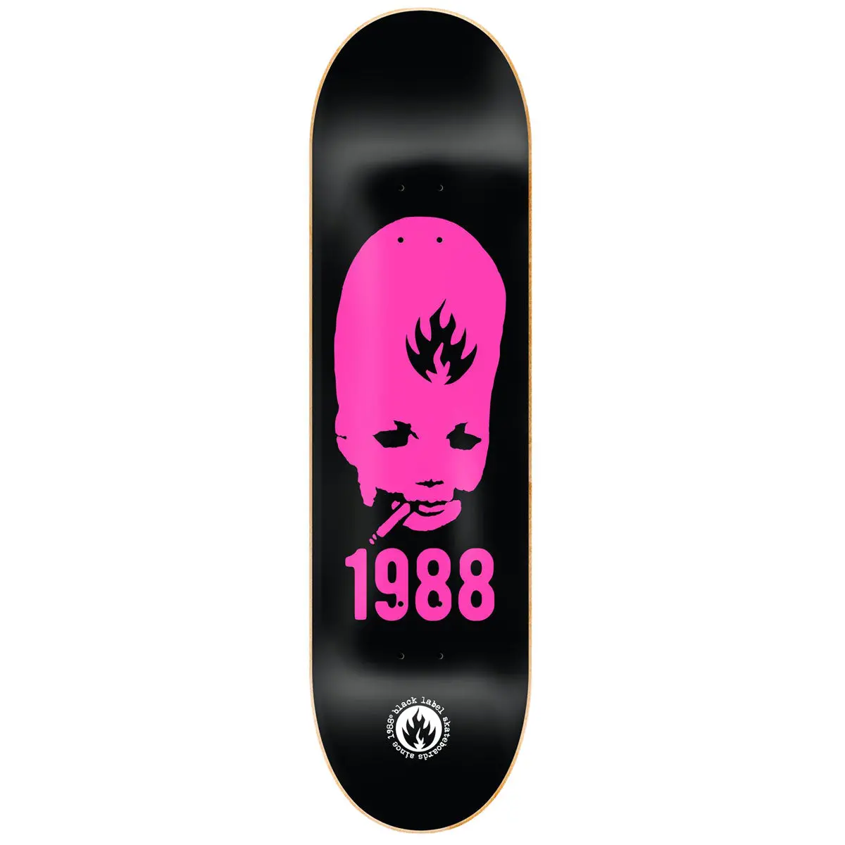 Black Label Thumbhead Skateboard Deck - Pink - 8.25" 1