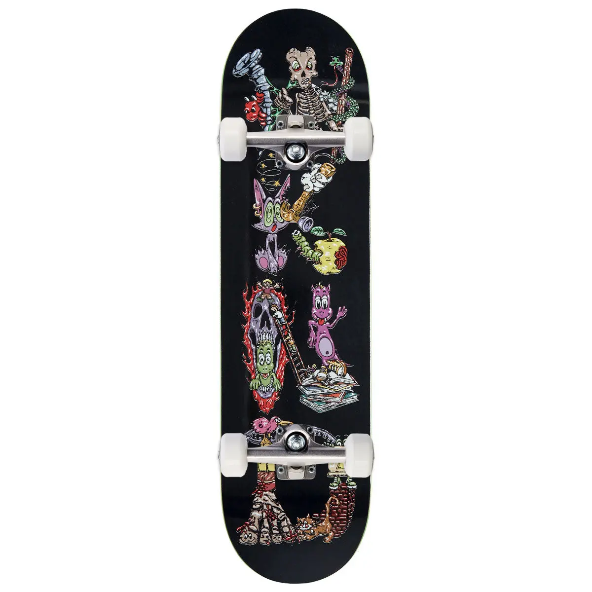 Wknd Dusted Team Mc Skateboard Complete - Black - 8.25" 1