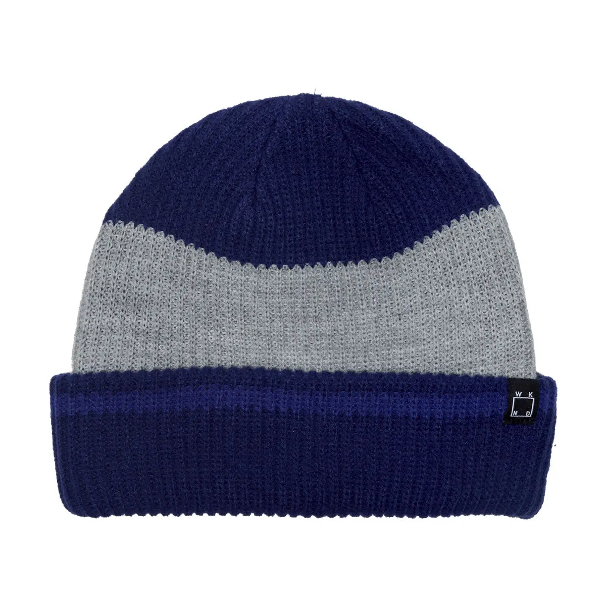 Wknd Stripe Beanie - Blue 1