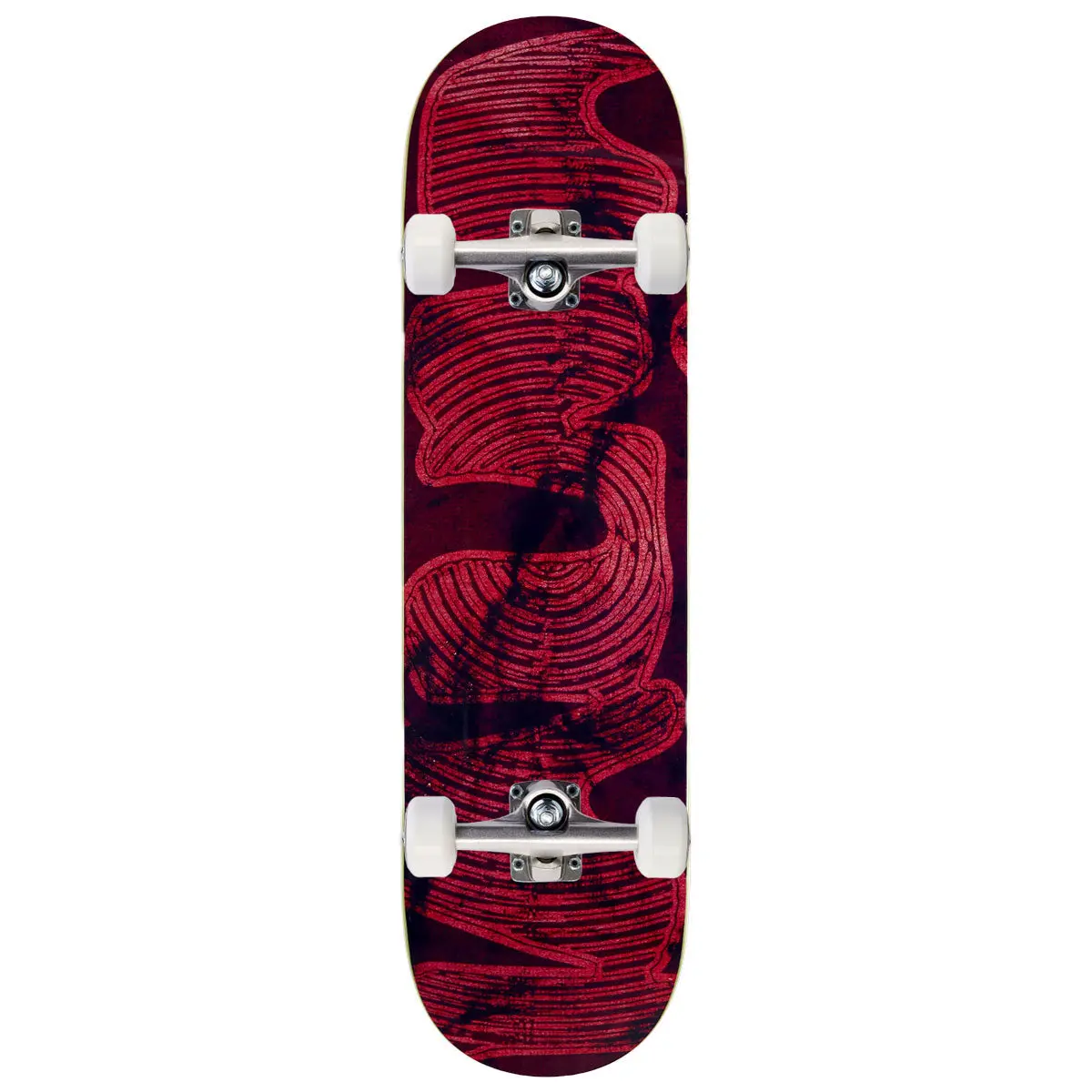 Vinyl Logo Skateboard Complete - Magenta - 8.38" 1