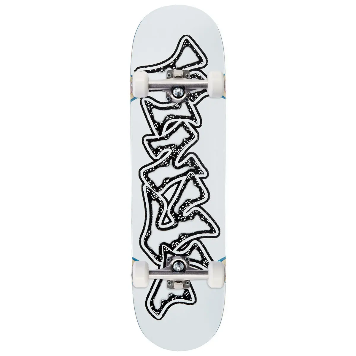 Vinyl Graffiti Logo Wheel Wells Skateboard Complete - 8.50" 1