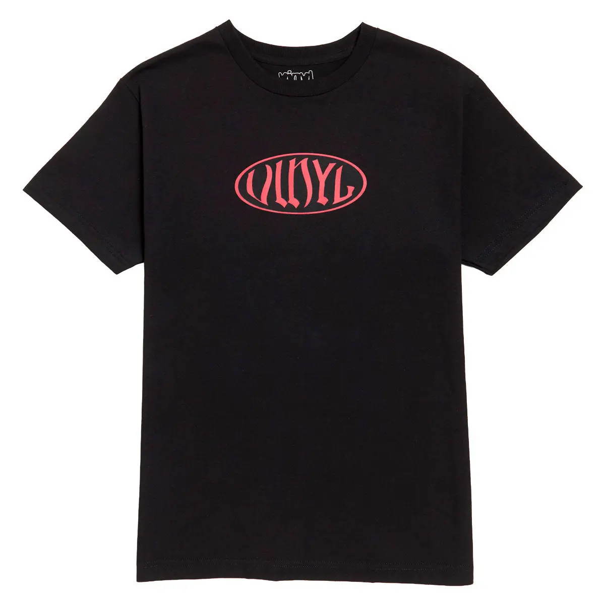 Vinyl Oval T-Shirt - Black 1