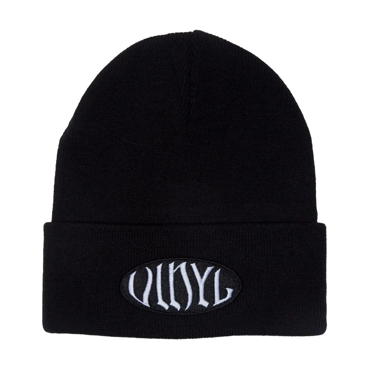 Vinyl Oval Beanie - Black 1