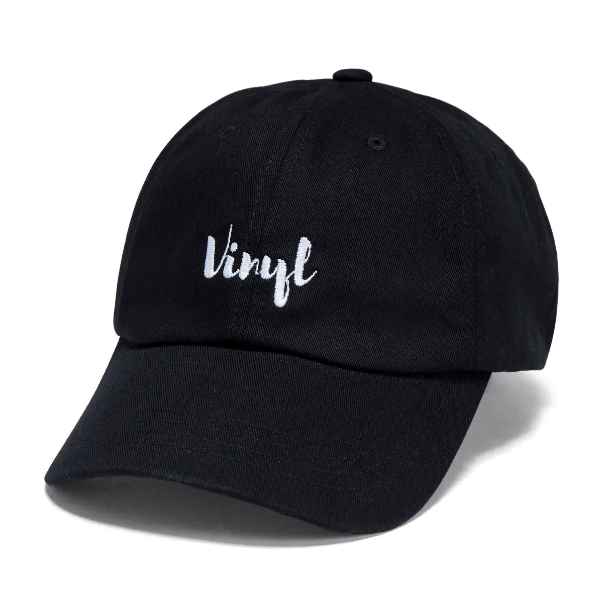 Vinyl Dad Hat - Black 1