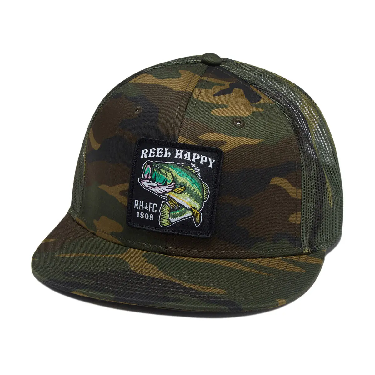 Reel Happy Large Marge Trucker Hat - Camo 1