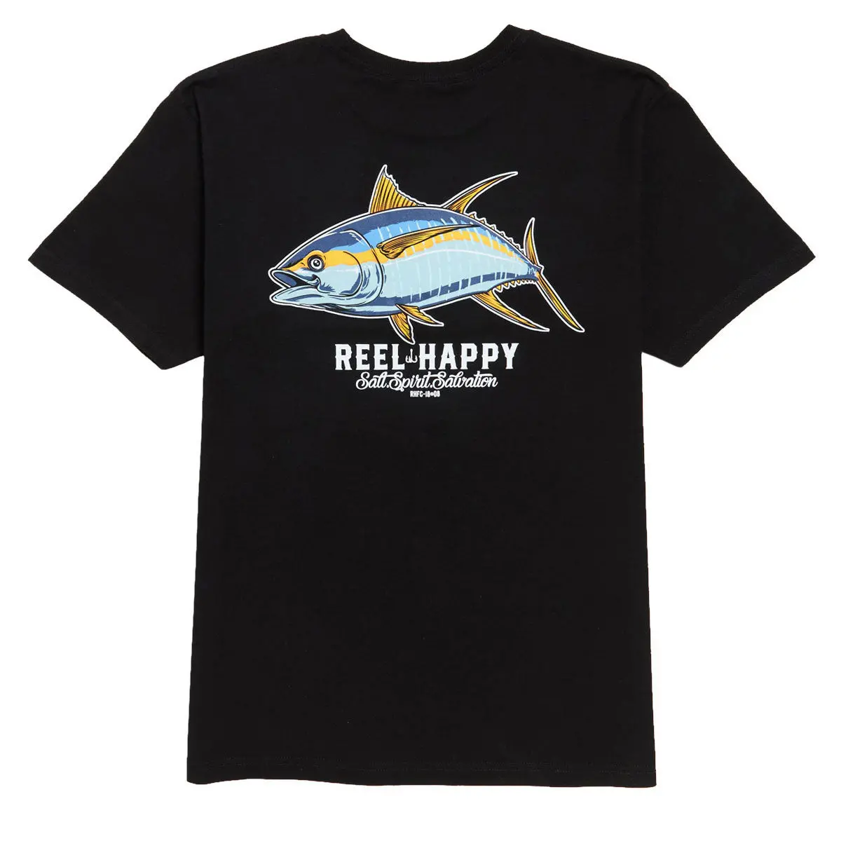 Reel Happy Tuna Grande T-Shirt - Black 1