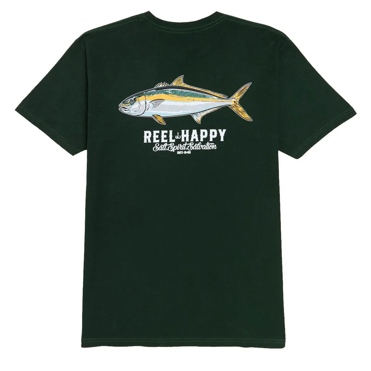 Reel Happy Buri T-Shirt - Forest Green 1