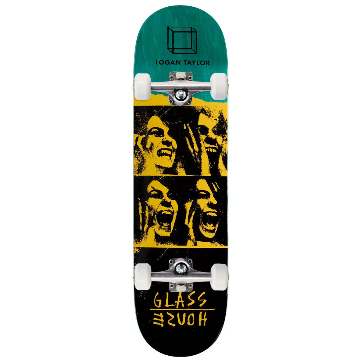 Glass House Taylor Possessed Skateboard Complete - Yellow - 8.375" 1