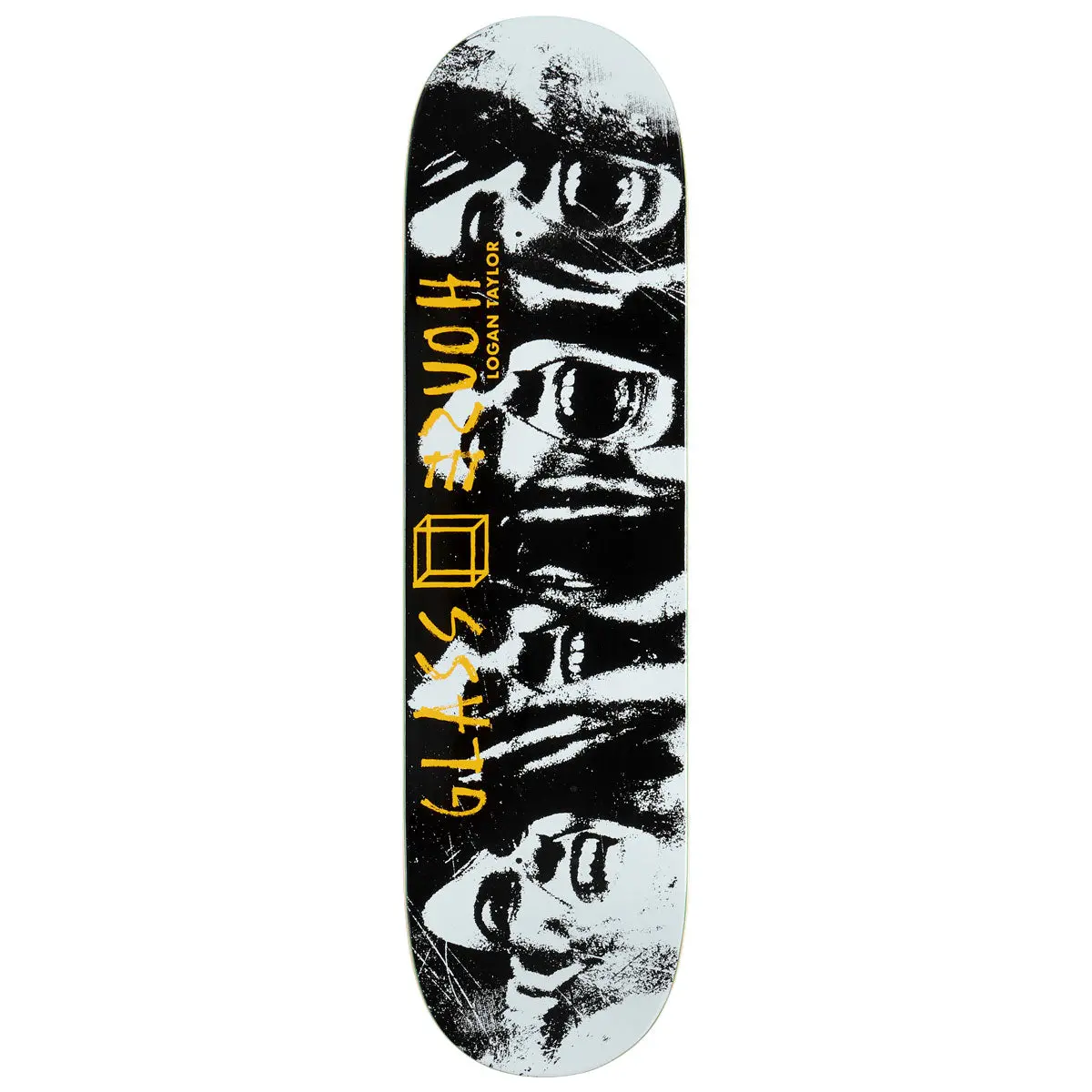 Glass House Taylor Possessed Skateboard Deck - White - 8.50" 1
