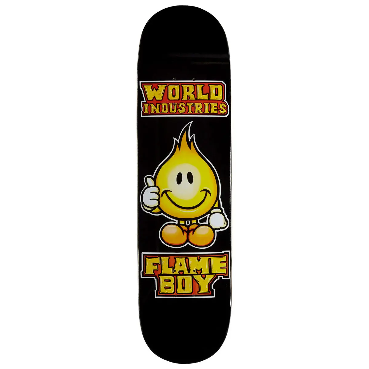 World Industries Solid Gold Flame Boy Skateboard Deck - 8.25" 1
