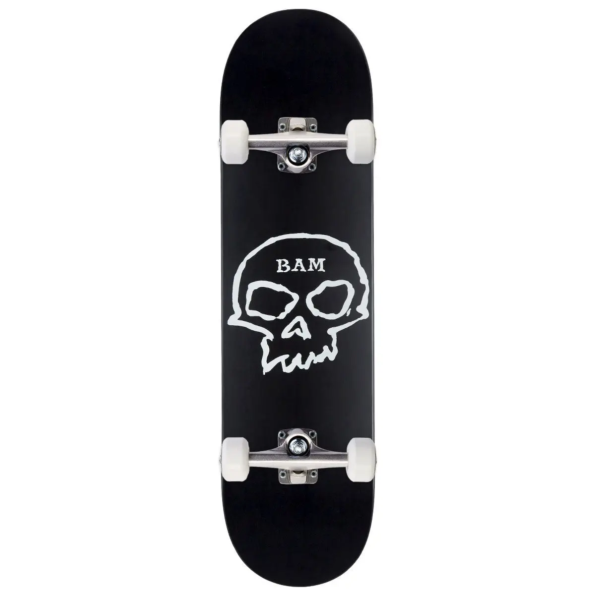 Zero X Bam Single Skull Skateboard Complete - Black - 8.25" 1