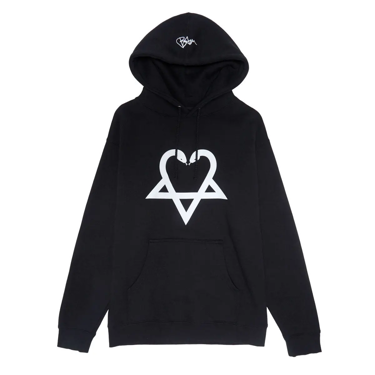 Zero X Bam Heart Big Hoodie - Black 1