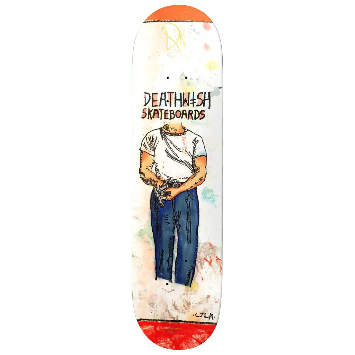 Deathwish Yuri Facchini Strapped Skateboard Deck - 8.25" 1