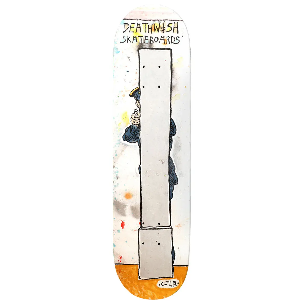 Deathwish Yuri Facchini Take Cover Skateboard Deck - 8.38" 1