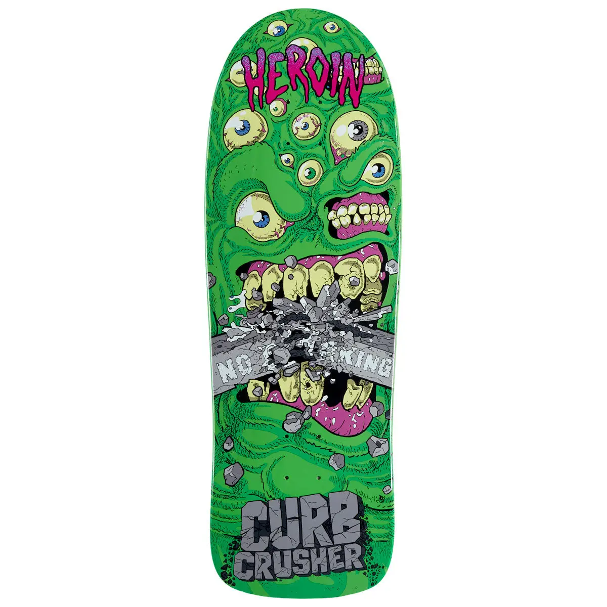 Heroin Curb Crusher Skateboard Deck - 10.25" 1