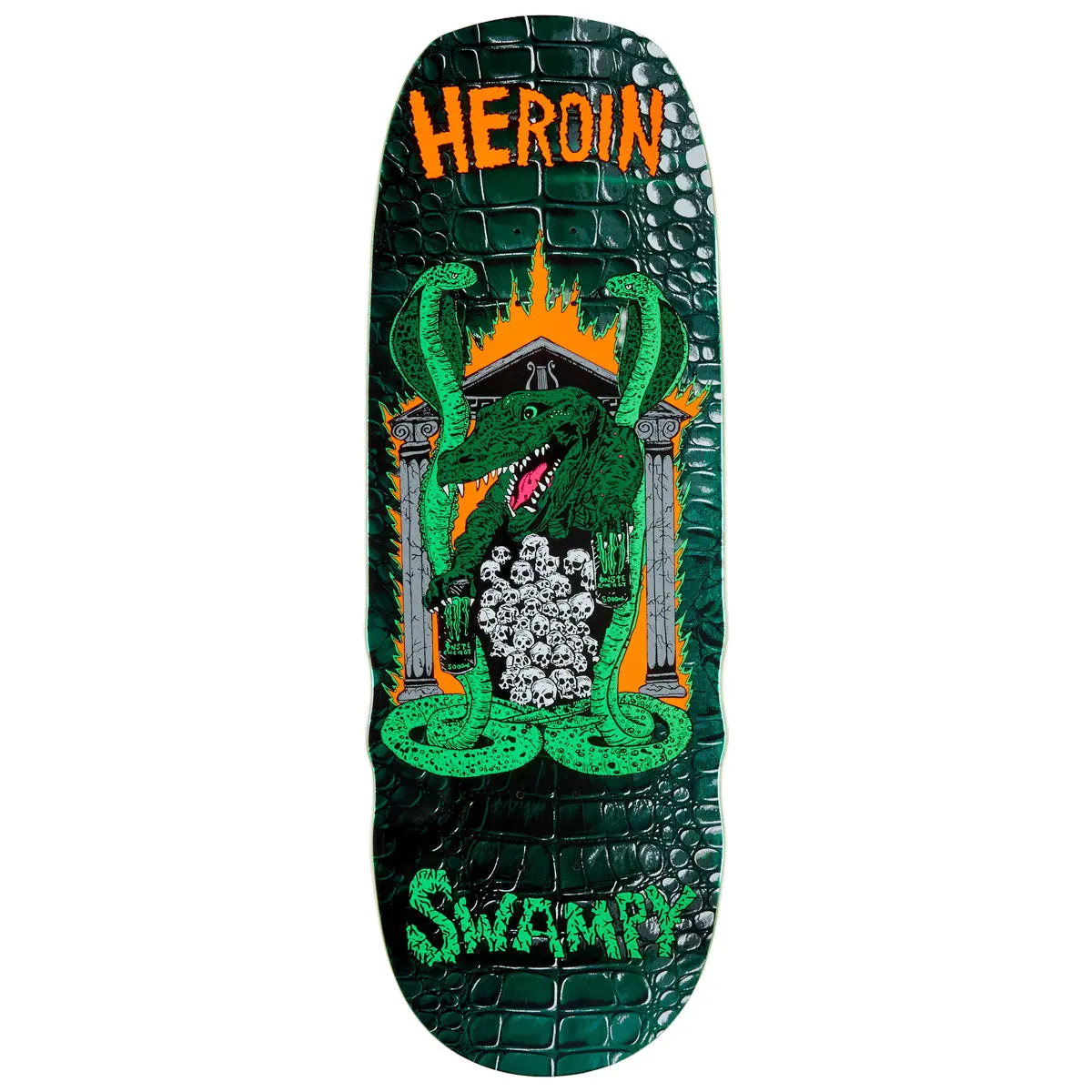 Heroin Swampy Knock Off Skateboard Deck - 10.60" 1