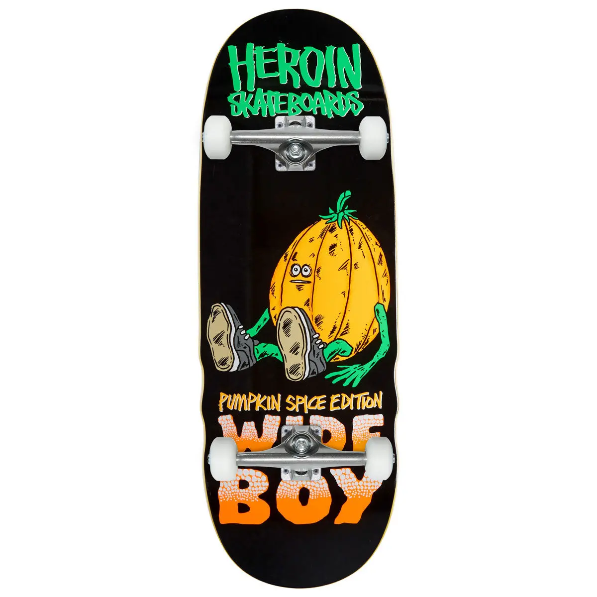 Heroin Pumpkin Spice Wide Boy Skateboard Complete - 10.75" 1