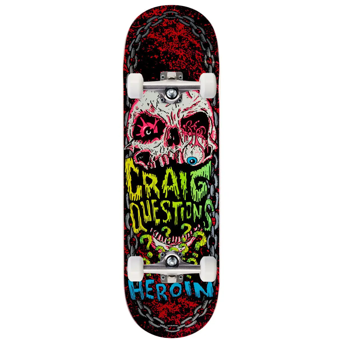 Heroin Craig Questions Knock Off Skateboard Complete - 9.25" 1