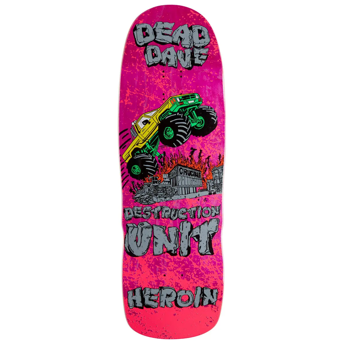 Heroin Dead Dave Knock Off Skateboard Deck - 10.10" 1