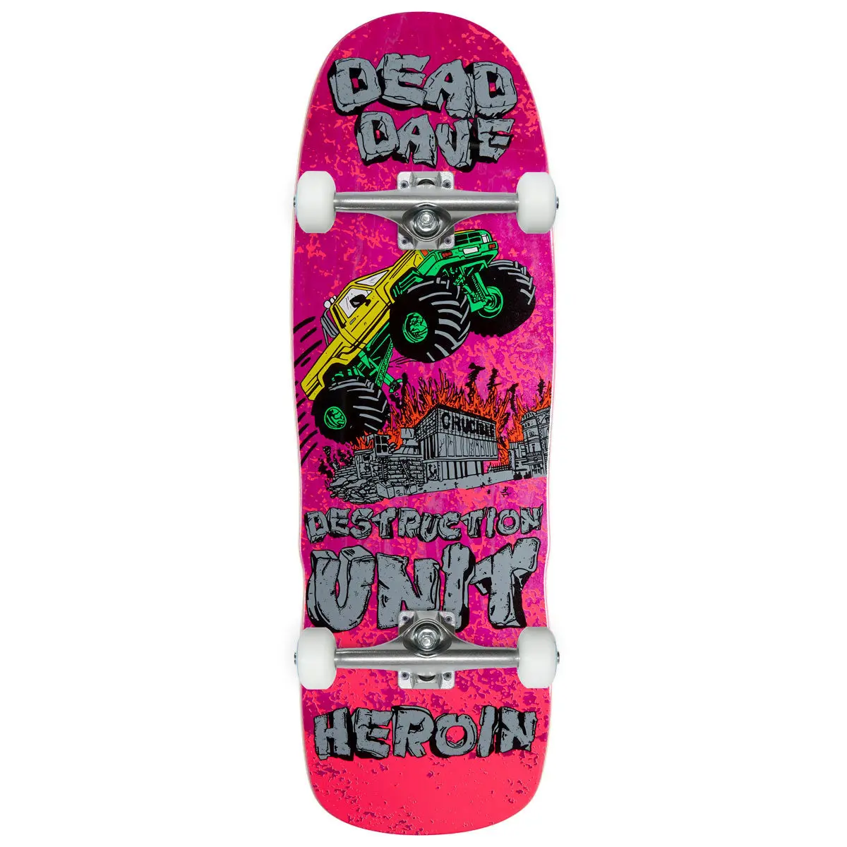 Heroin Dead Dave Knock Off Skateboard Complete - 10.10" 1
