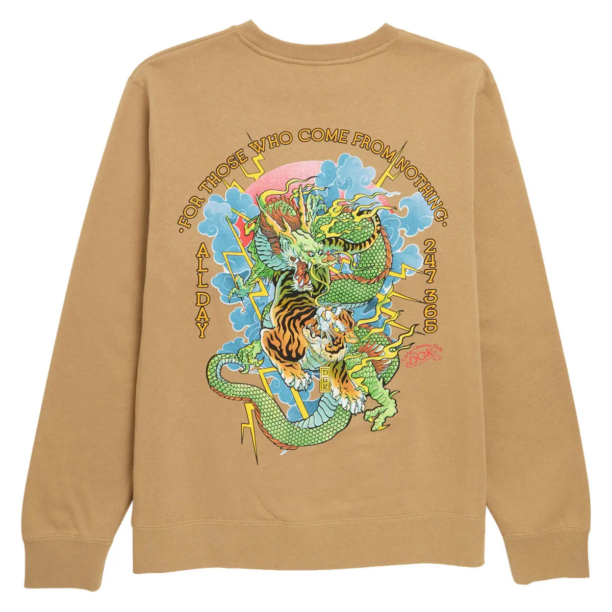 Dgk Battle Sweatshirt - Sandstone 1