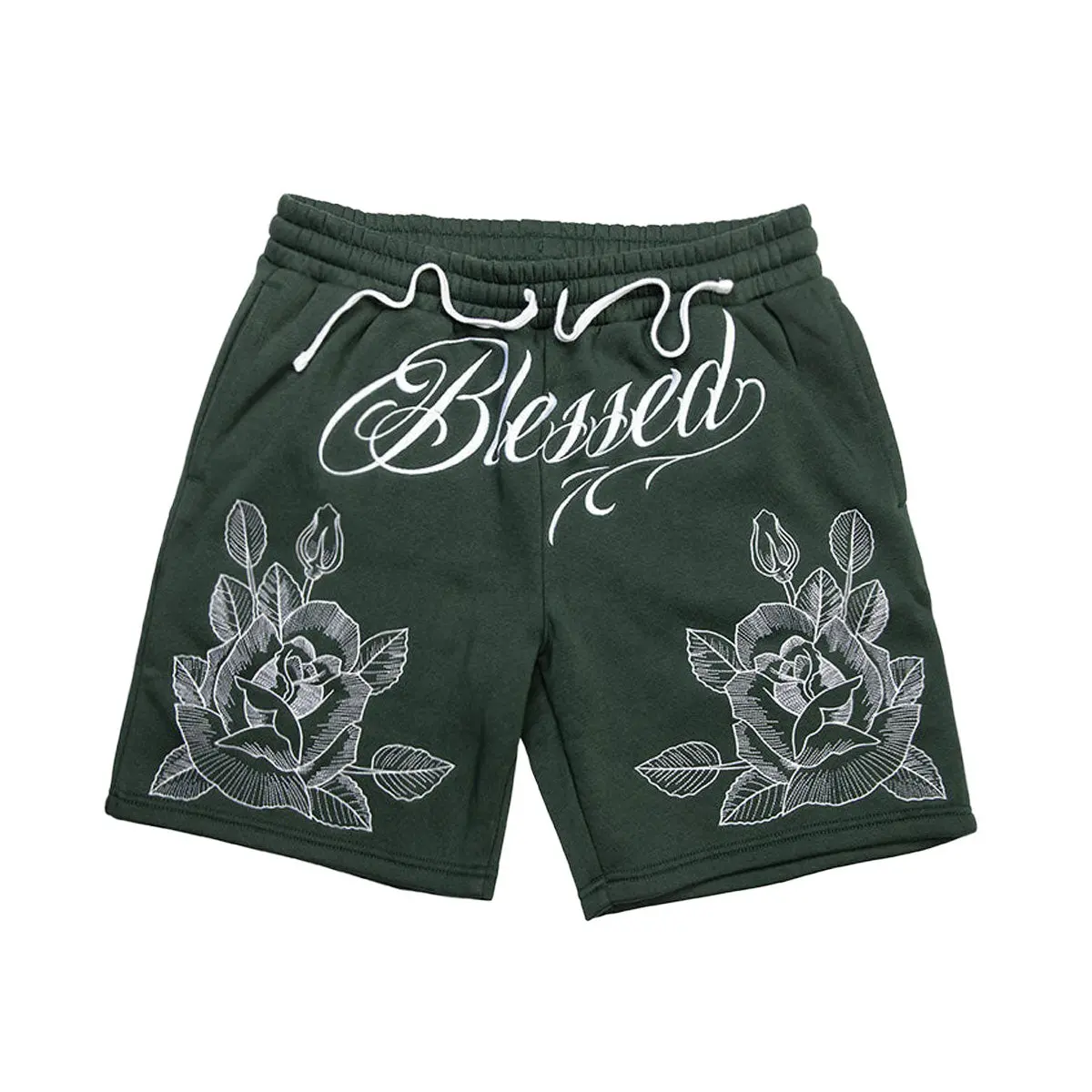 Dgk Saints Fleece Shorts - Forest Green 1