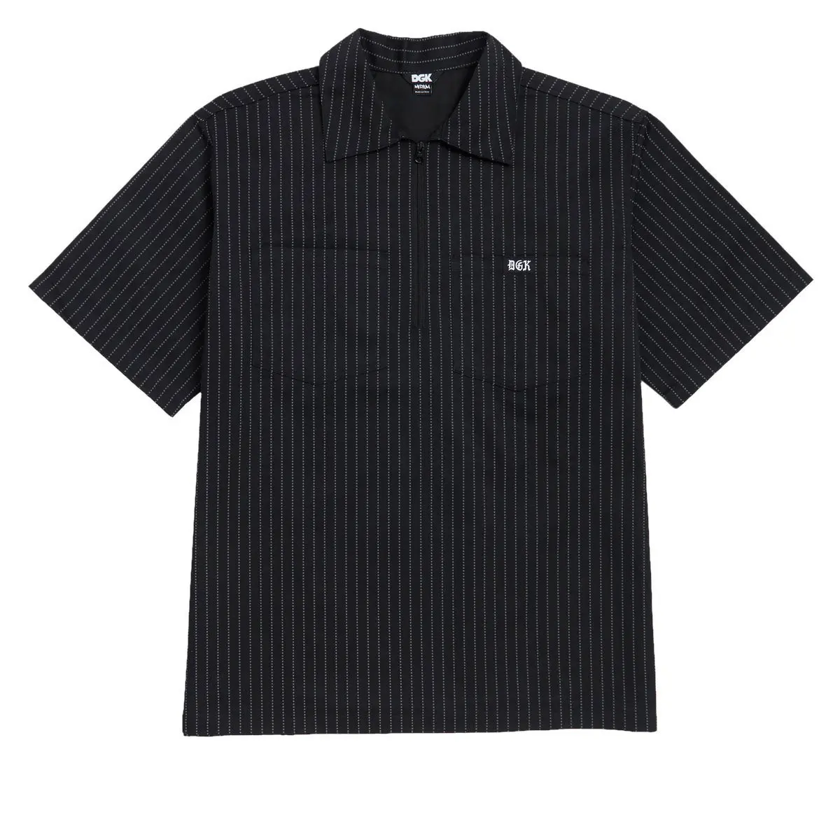 Dgk Sagrado Work Shirt - Black Pinstripe 1