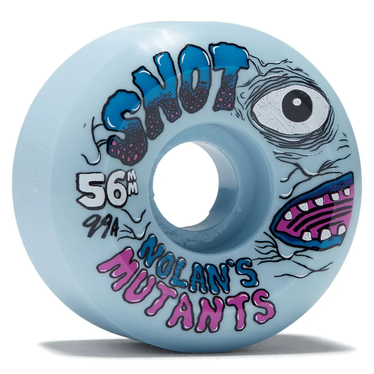 Snot Nolan Mutants 99A Skateboard Wheels - Ice Blue - 56Mm 1