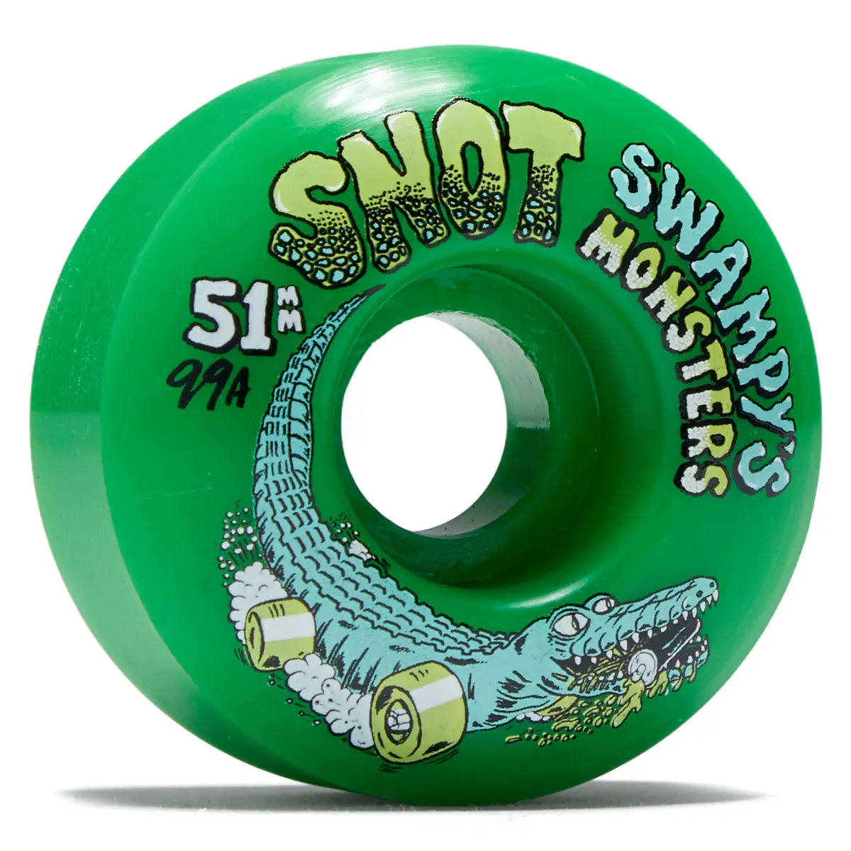 Snot Swampy's Monsters 99A Skateboard Wheels - Green - 51Mm 1