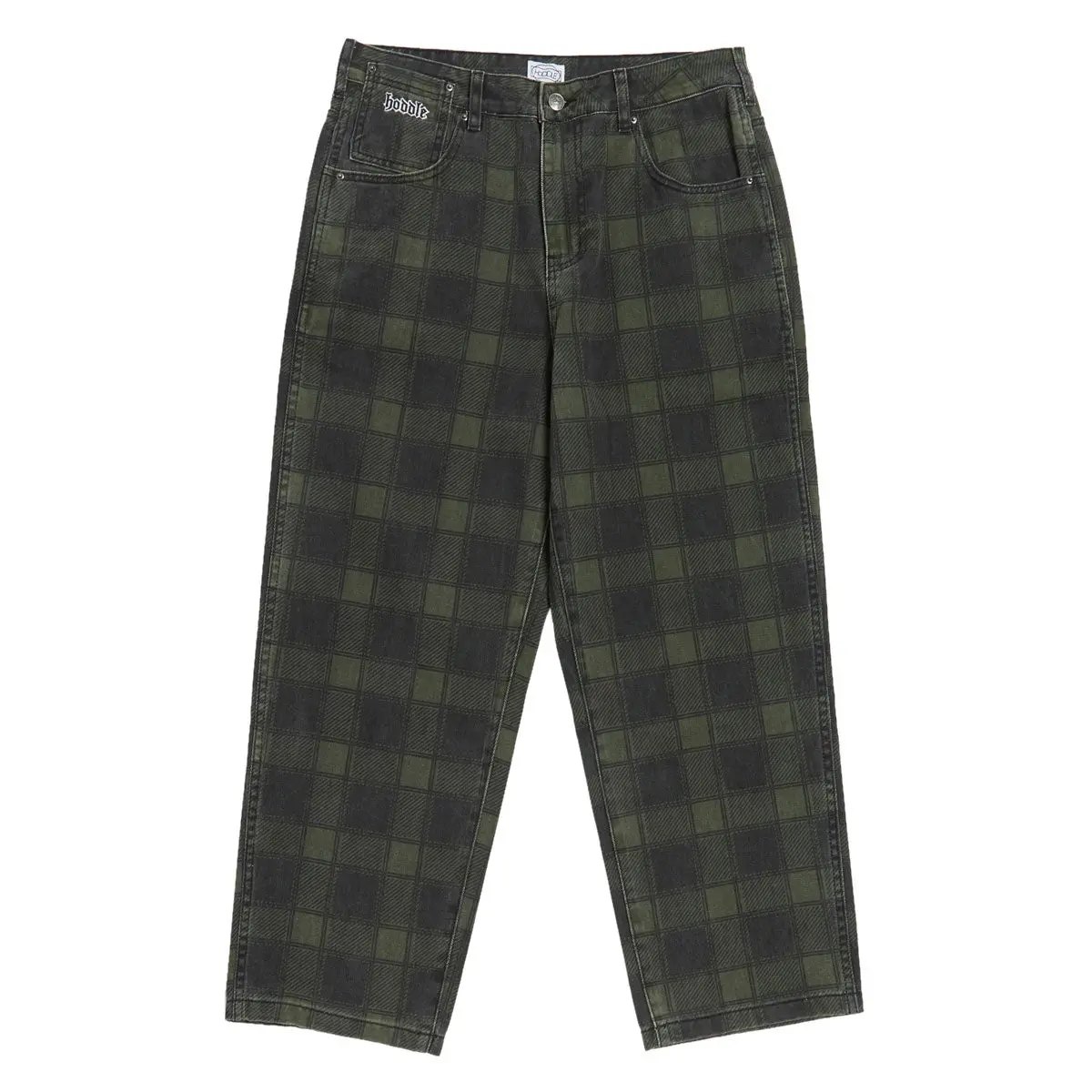 Hoddle Ranger Jeans - Green Plaid 1
