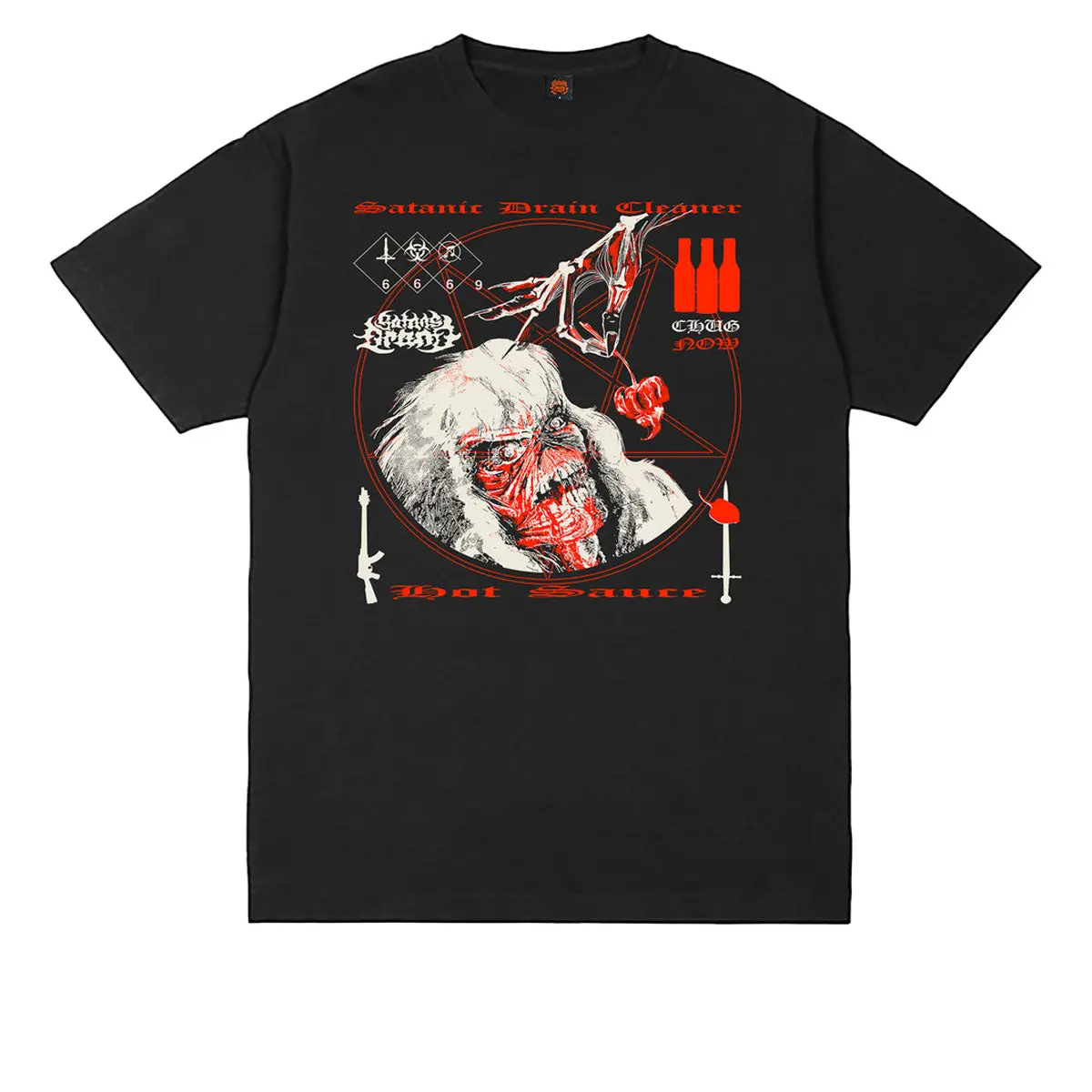 Satan's Drano Tweaker Eddie T-Shirt - Black 1