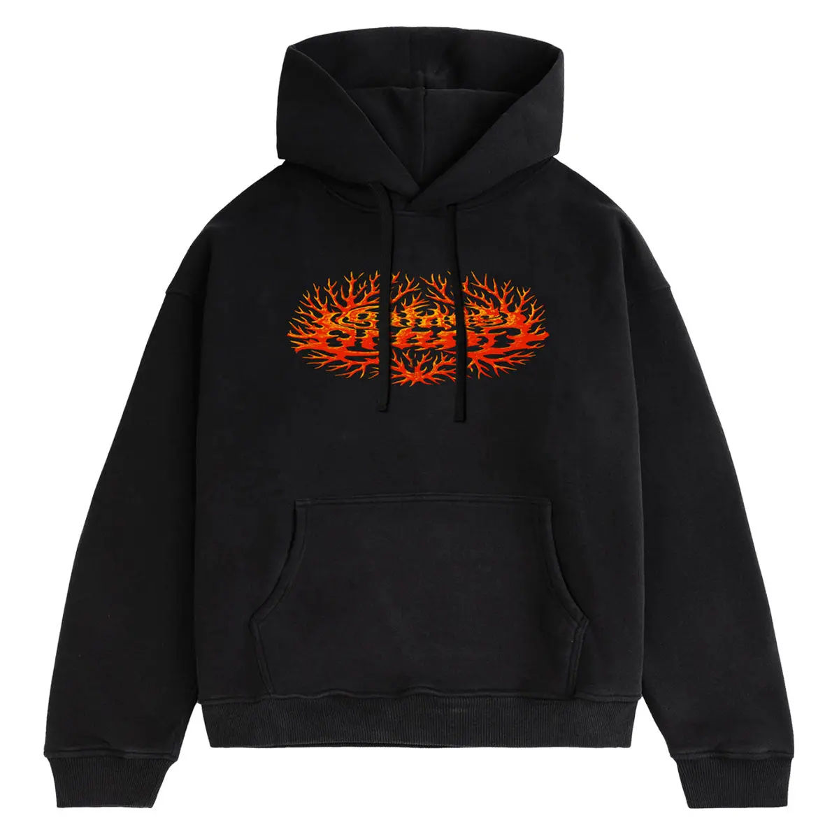 Satan's Drano Coral Logo Hoodie - Black 1