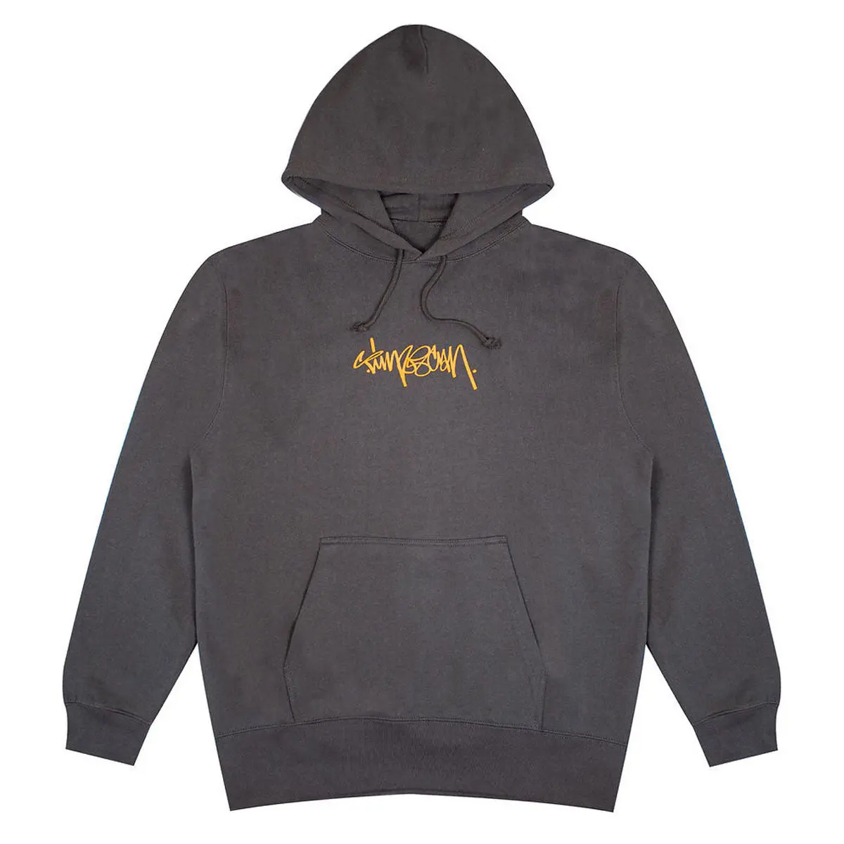 Timescan Script Logo Hoodie - Washed Black 1
