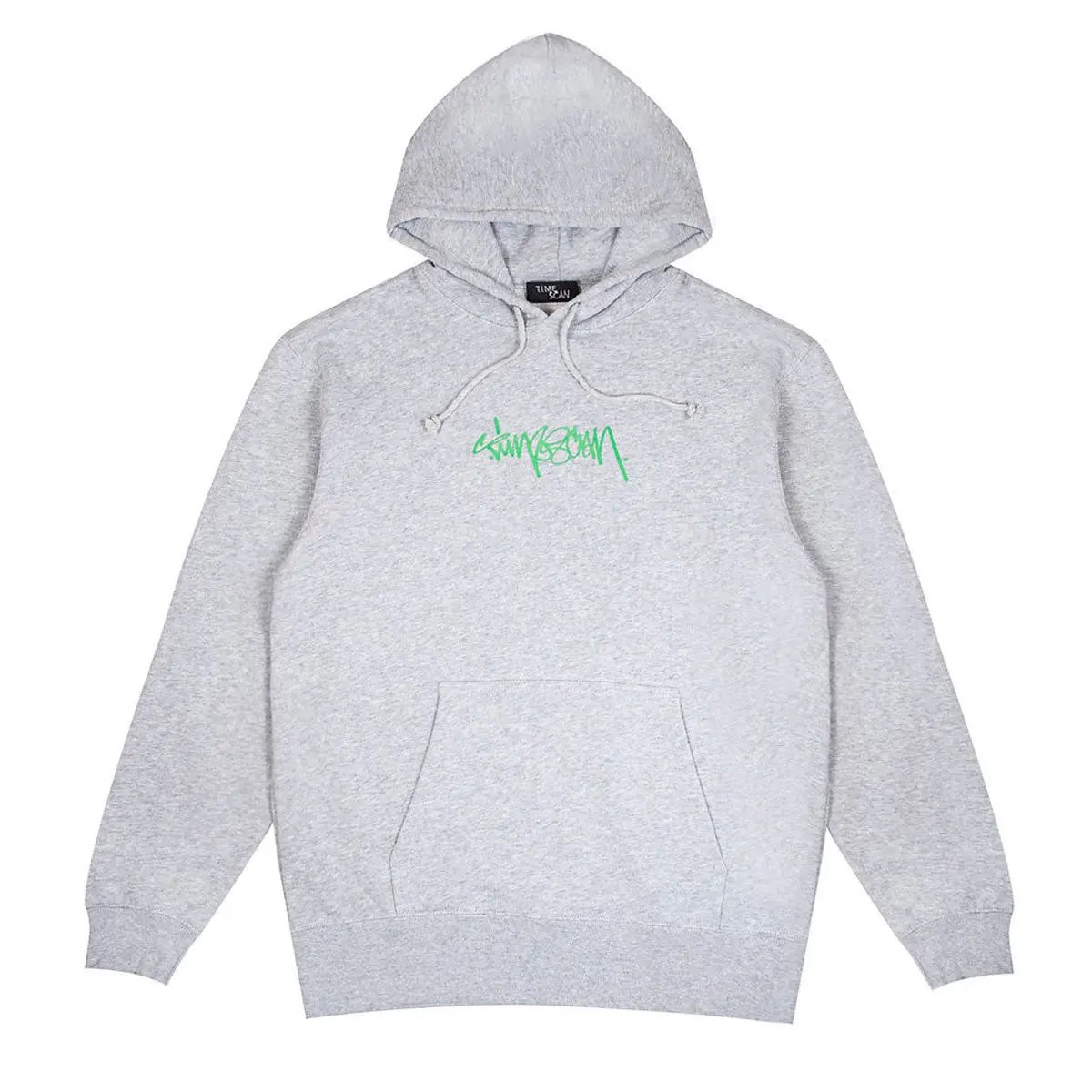 Timescan Script Logo Hoodie - Ash 1