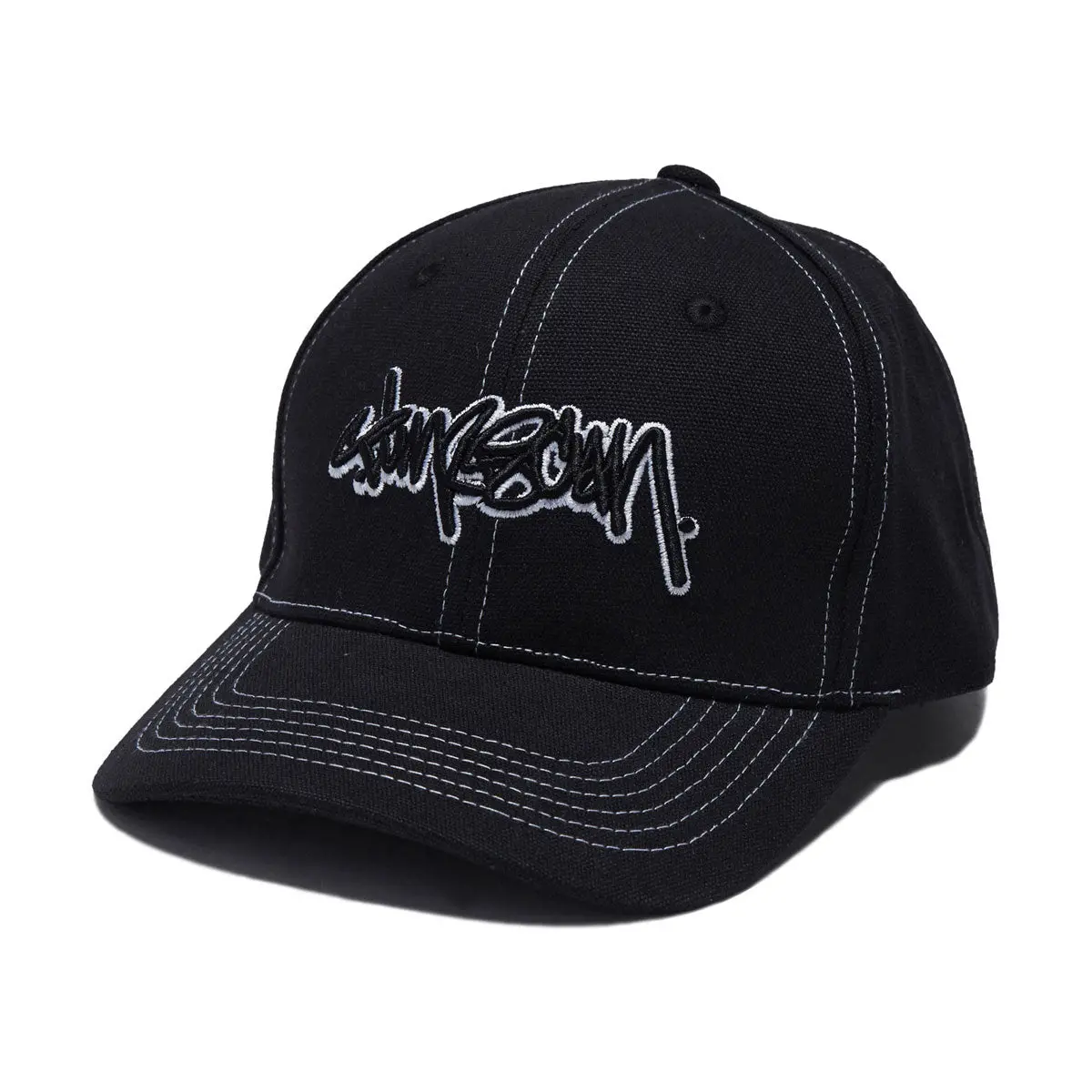 Timescan Script Logo Hat - Black 1