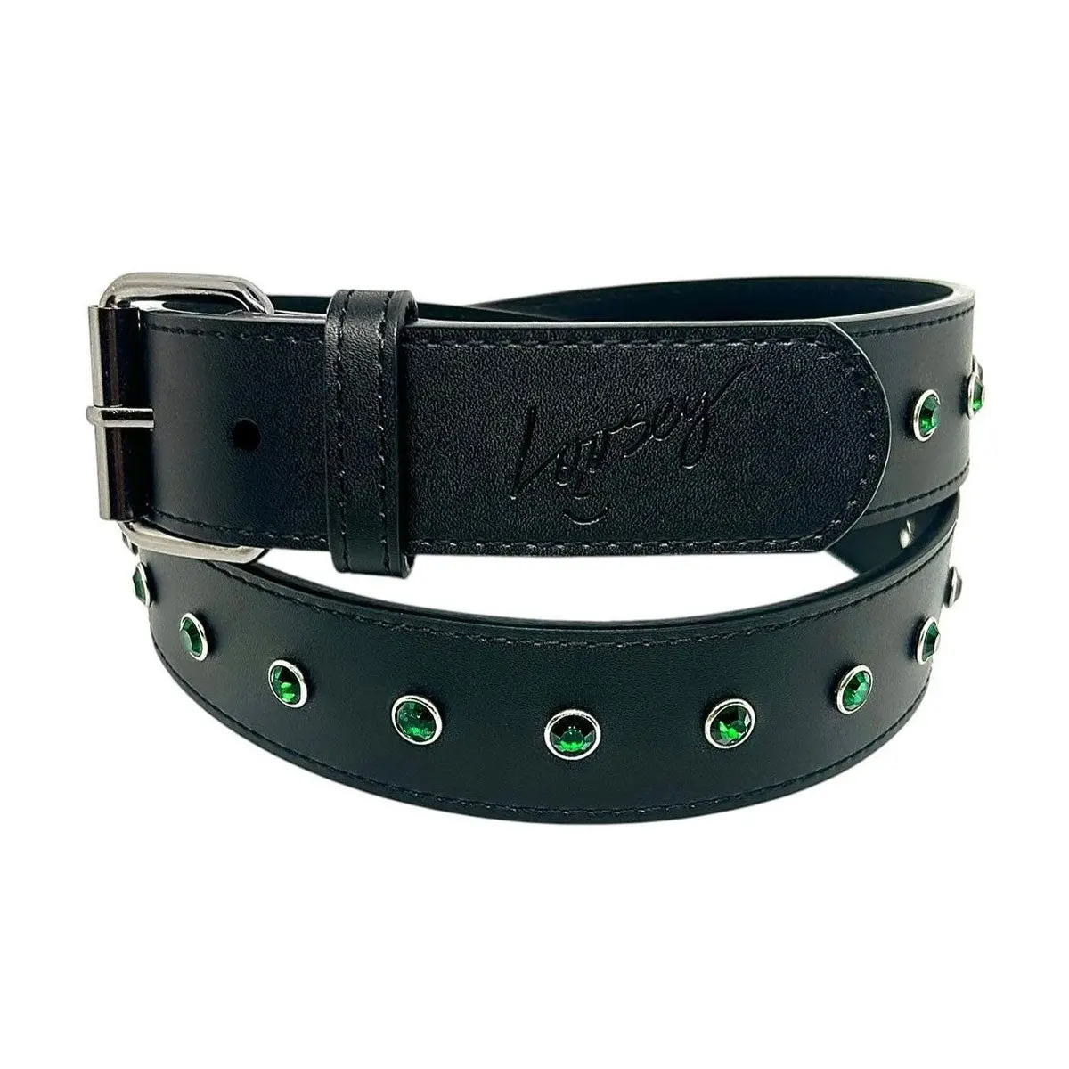 Loosey Rhinestone Belt - Black 1