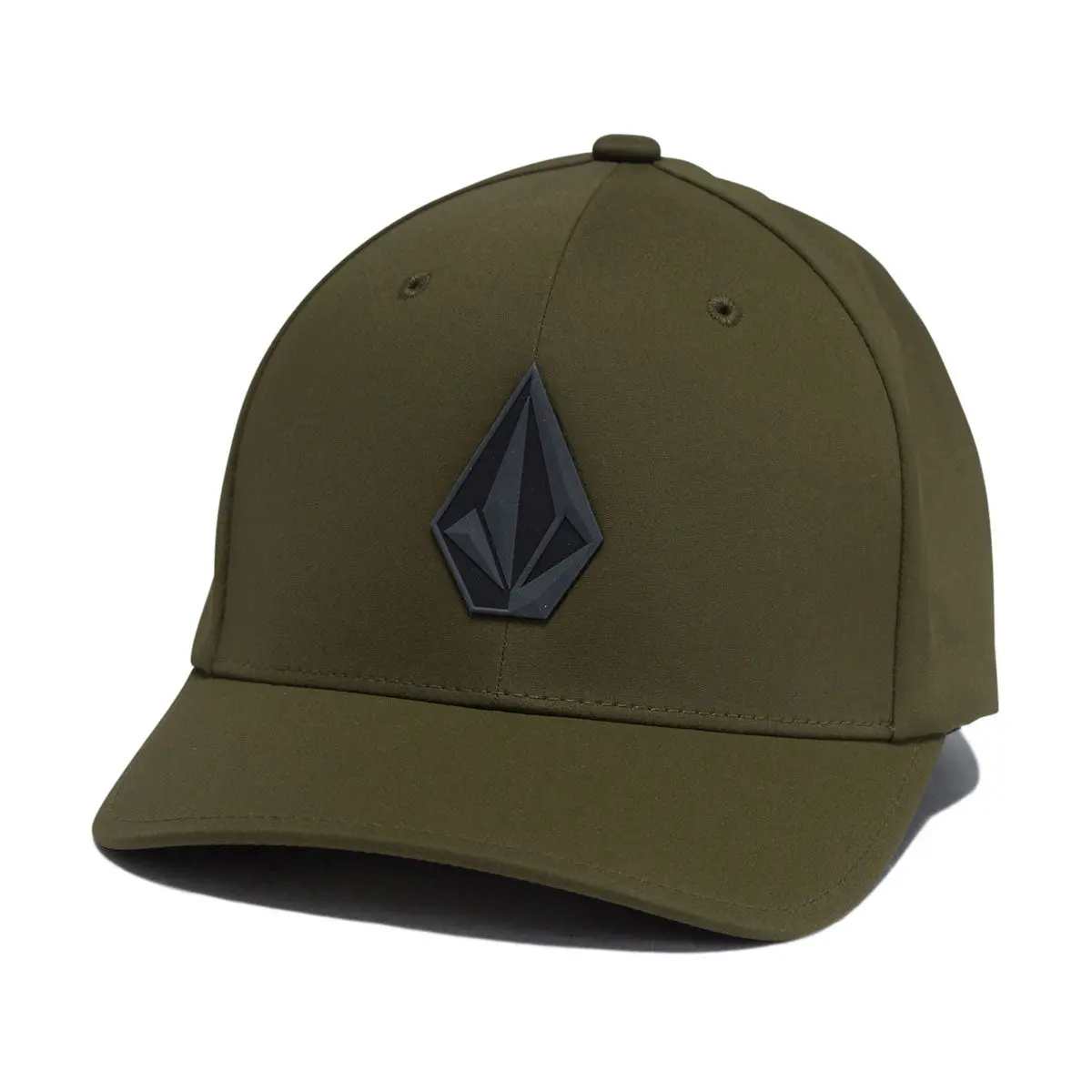 Volcom Stone Tech Flexfit Delta Hat - Squadron Green 1