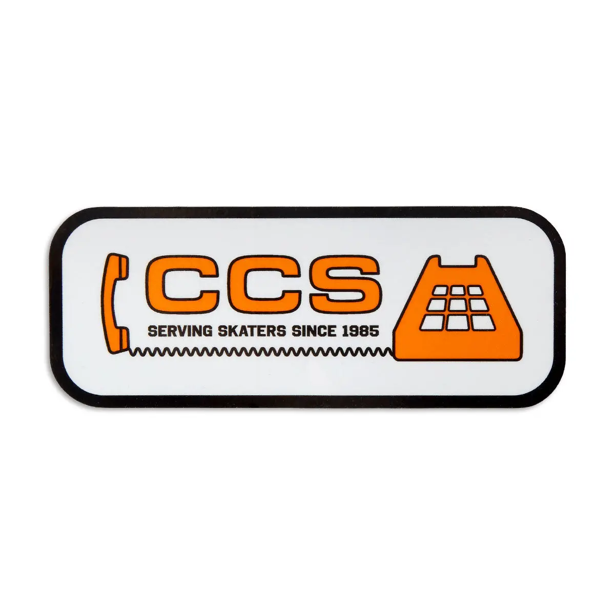 Ccs Phone Service Sticker - White - 4" 1