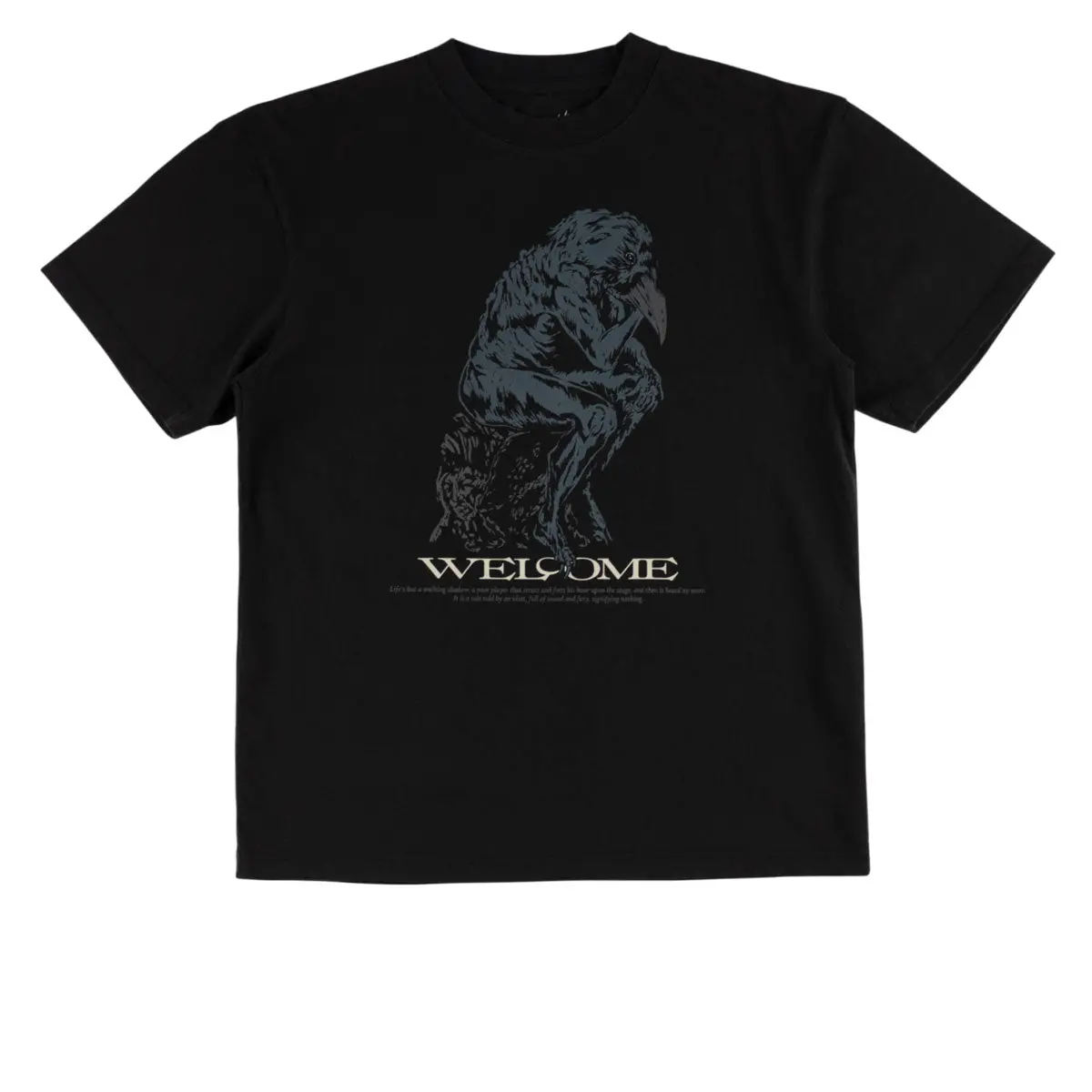 Welcome Crinker T-Shirt - Black 1
