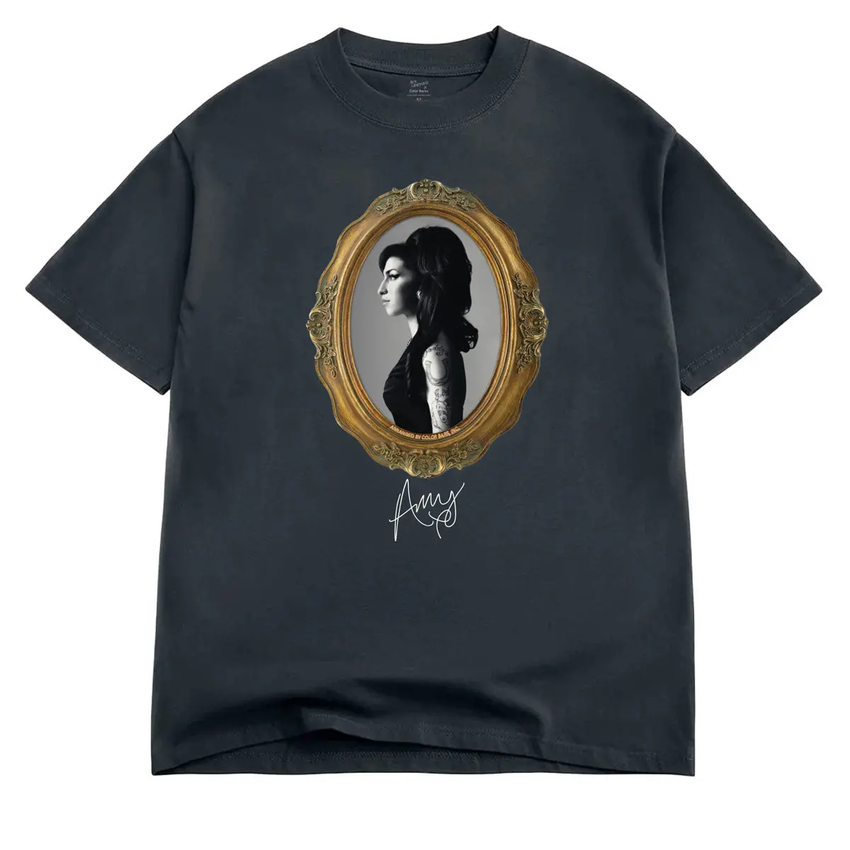 Color Bars X Amy Winehouse Portrait T-Shirt - Vintage Black 1