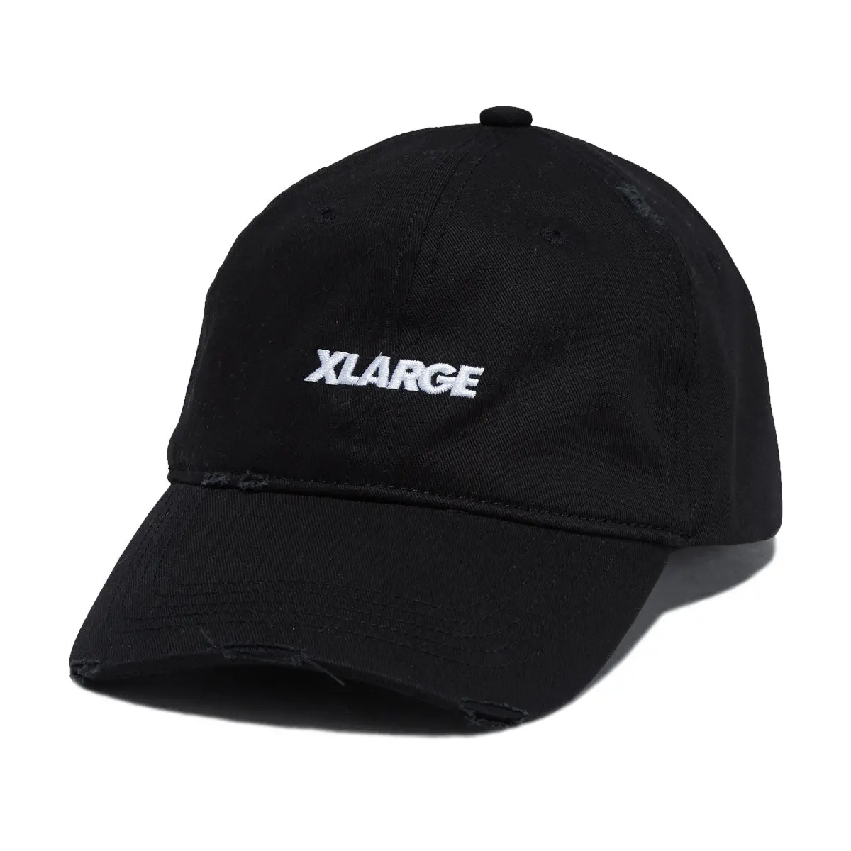 Xlarge Label Brand 6 Panel Hat - Black 1