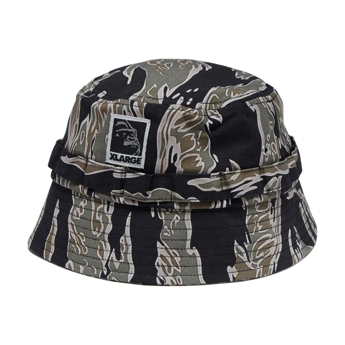 Xlarge Ripstop Label Bucket Hat - Olive 1