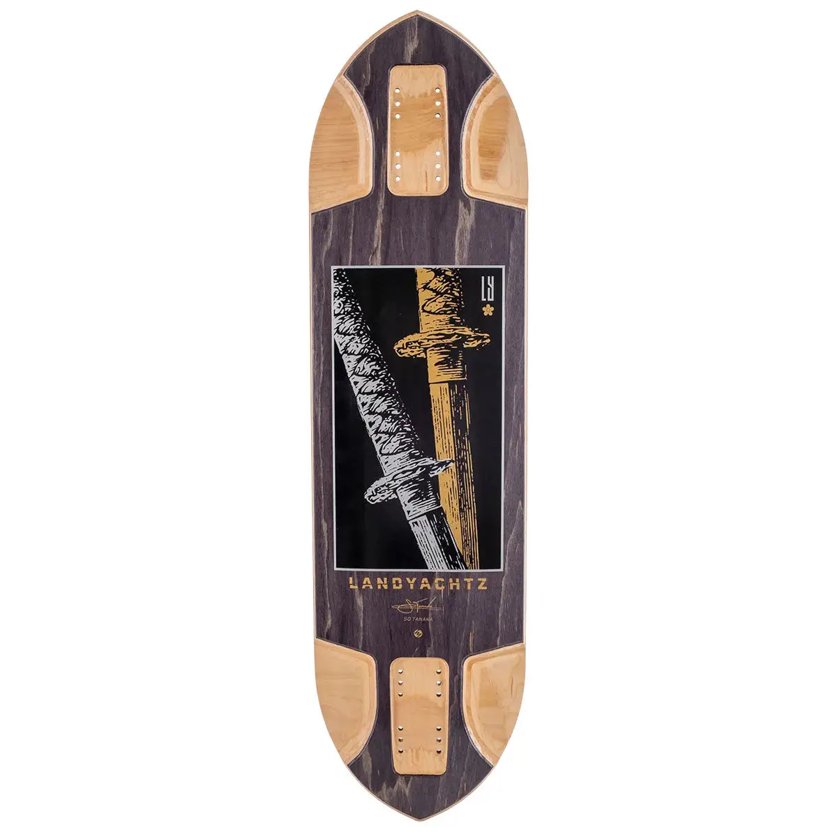 Landyachtz Katana Longboard Deck - Black 1