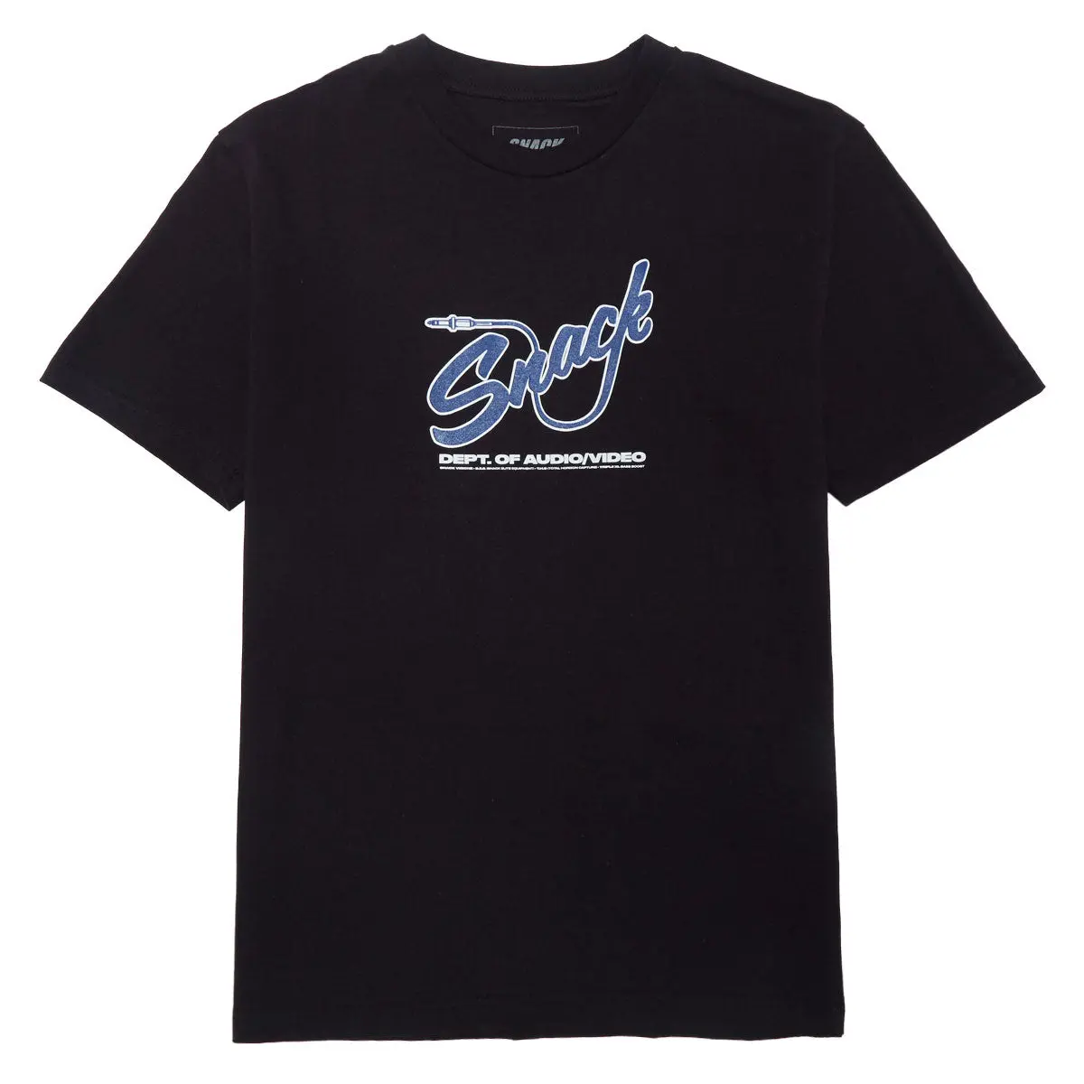 Snack Mic Check T-Shirt - Black 1