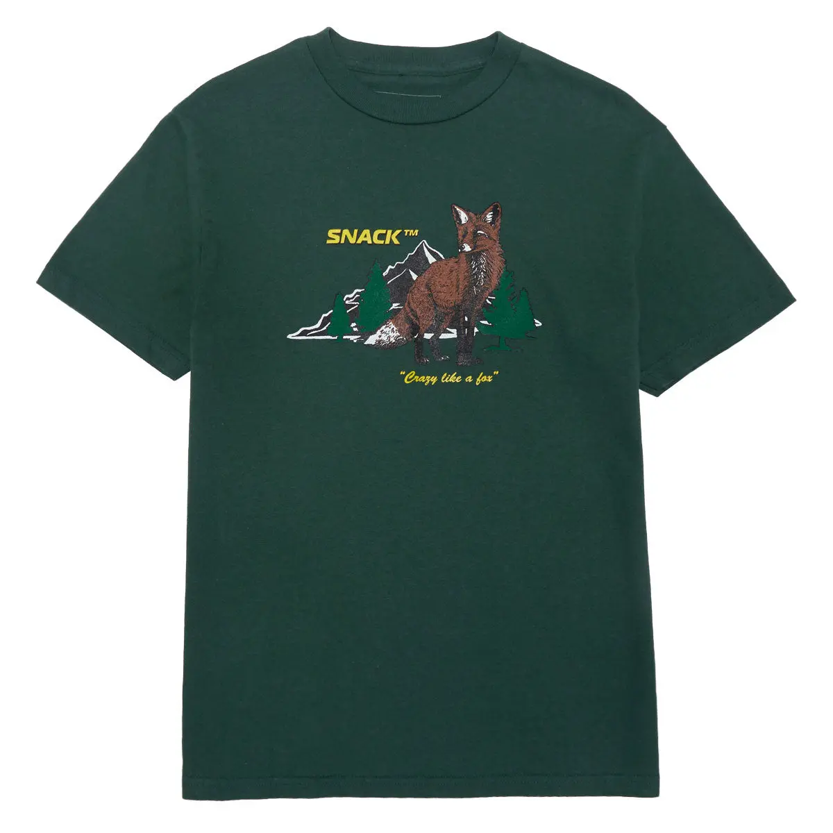 Snack Crazy Like A Fox T-Shirt - Pine 1