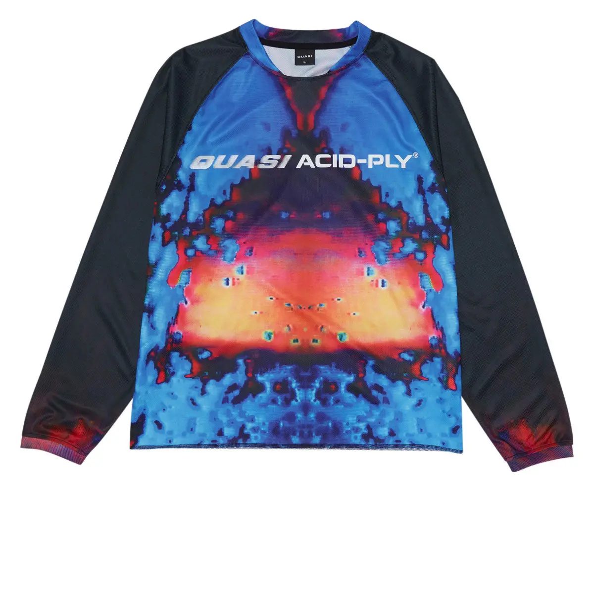 Quasi Gasser Moto Long Sleeve Jersey - Electric Blue 1