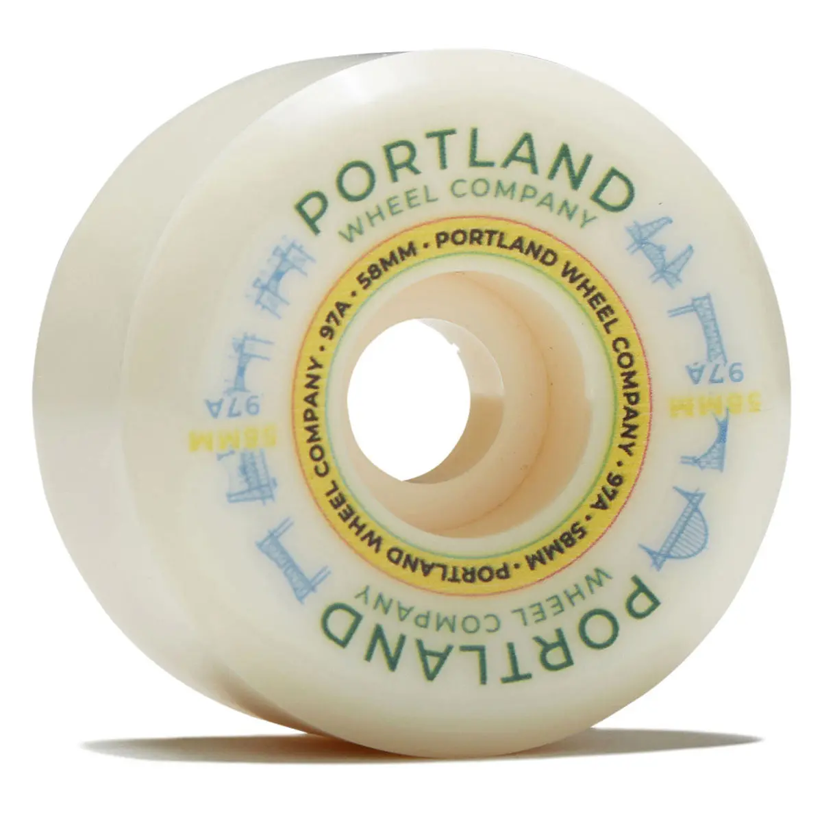 Portland Wheel Company Bridge Town 97D Skateboard Wheels - 58Mm 1