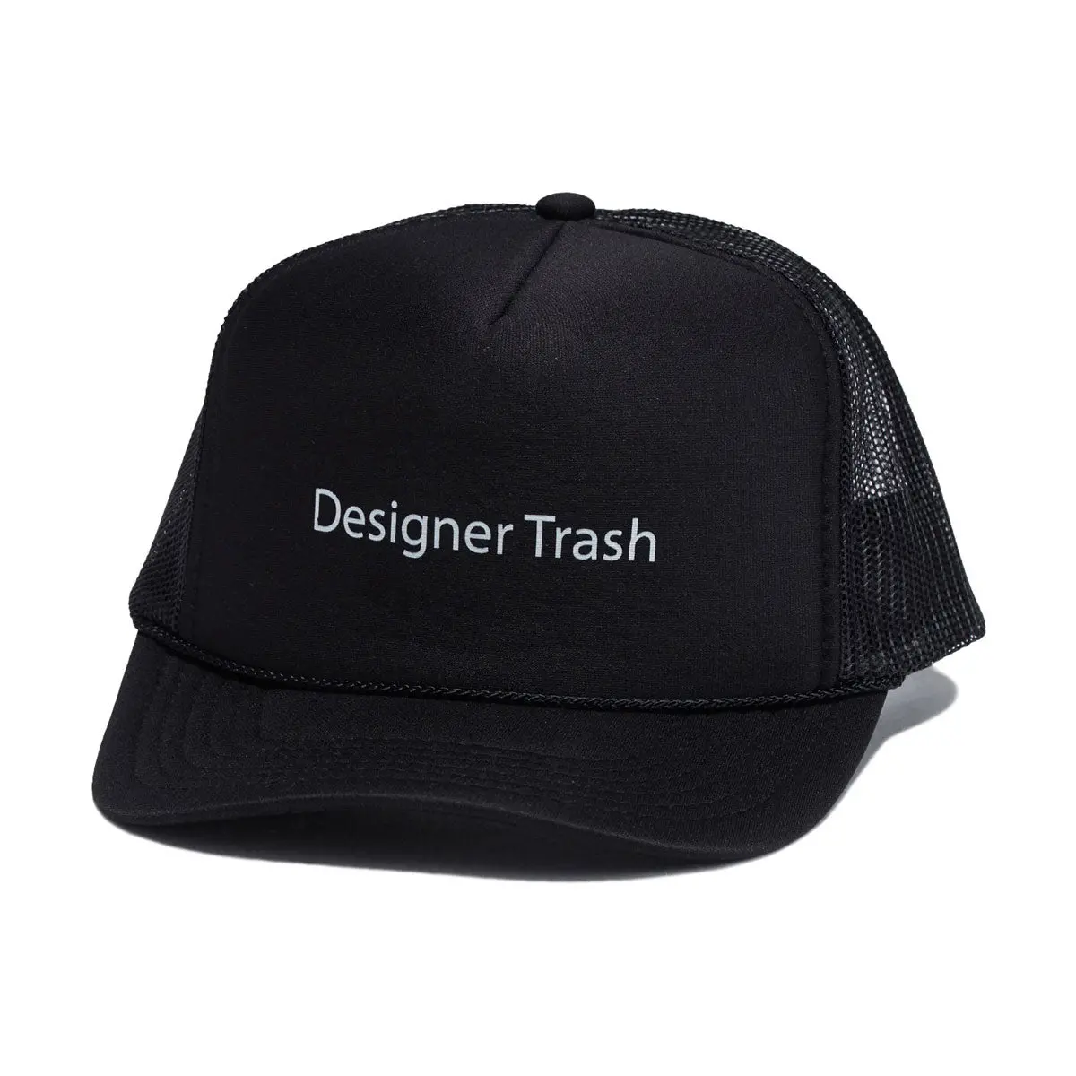 Designer Trash Trucker Hat - Black 1